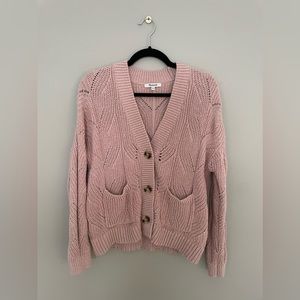 Madewell Blush pink cardigan sweater